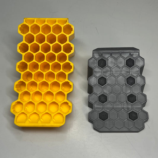 CAMCO Honeycomb Curved Camper/RV Leveler Chock 4" Lift Yellow/Black 44428