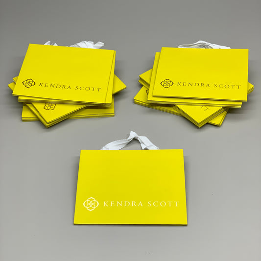 KENDRA SCOTT Lot of 23 Kendra Scott Bags Small Yellow 8" X 7"