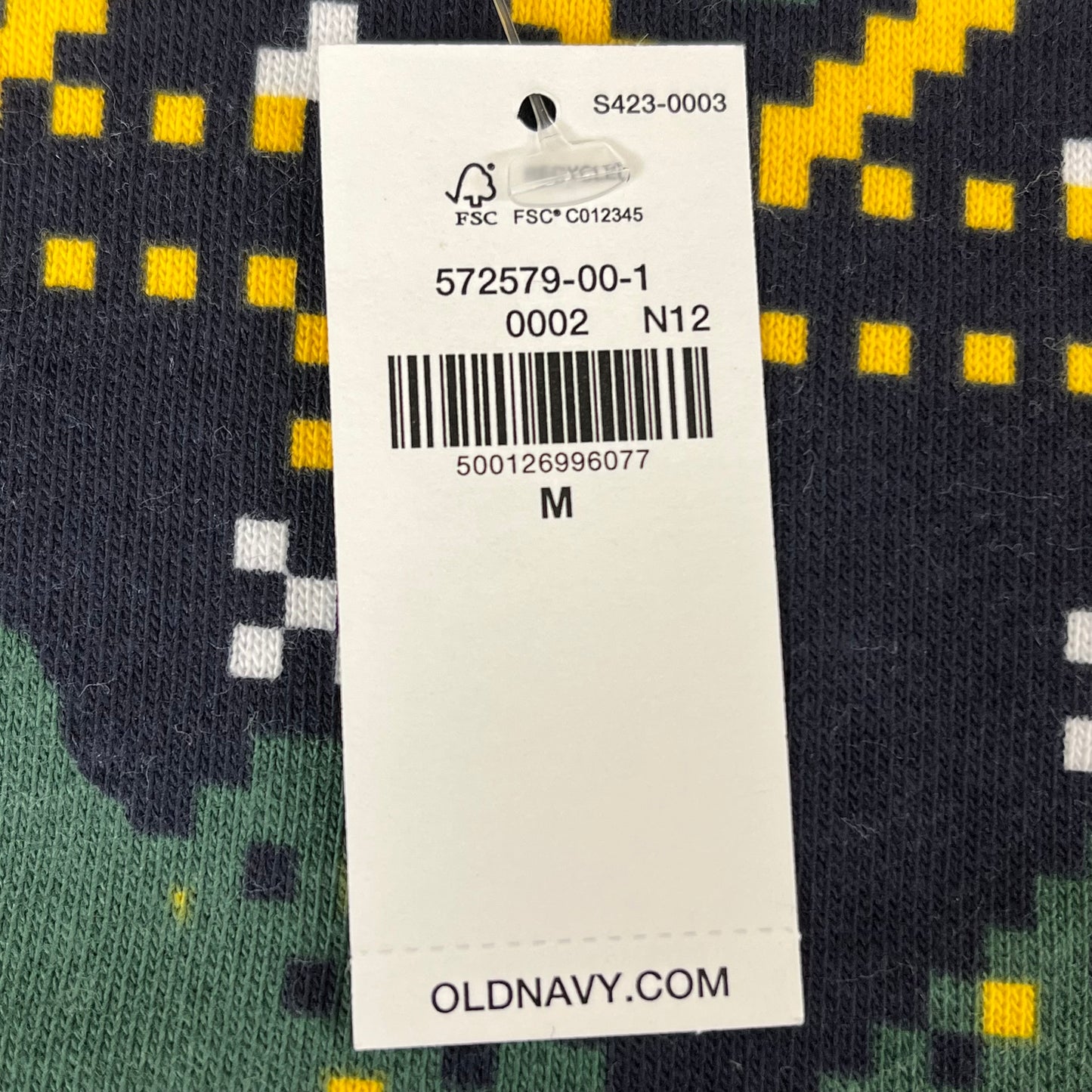 OLD NAVY Men's Christmas Holiday Elf Sweater Sz M Navy/Green 572579-00-1