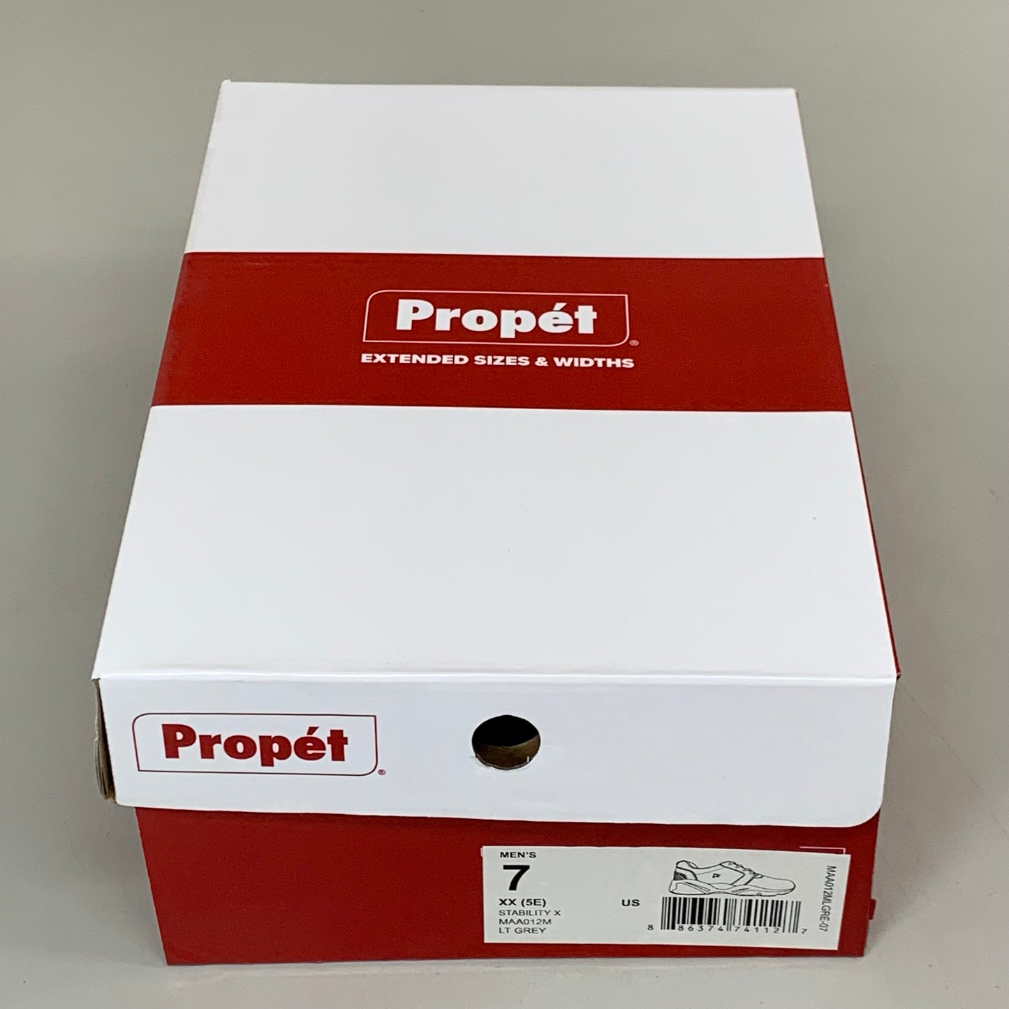 PROPET Stability X Sneaker Shoes XX(5E) Men's SZ 7 LT Grey MAA012MLGRE-07