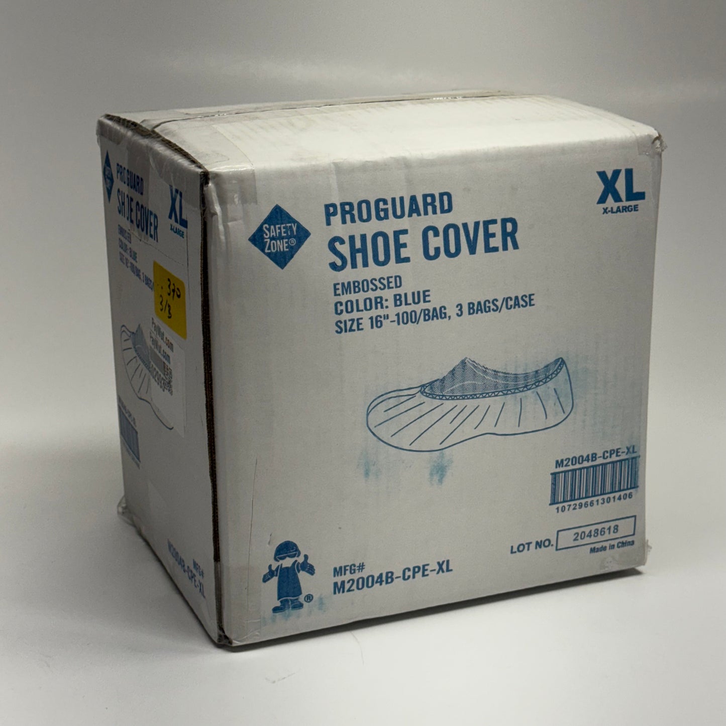 SAFETY ZONE (300 PACK) Proguard Shoe Cover Sz XL, Blue M2004B-CPE-XL