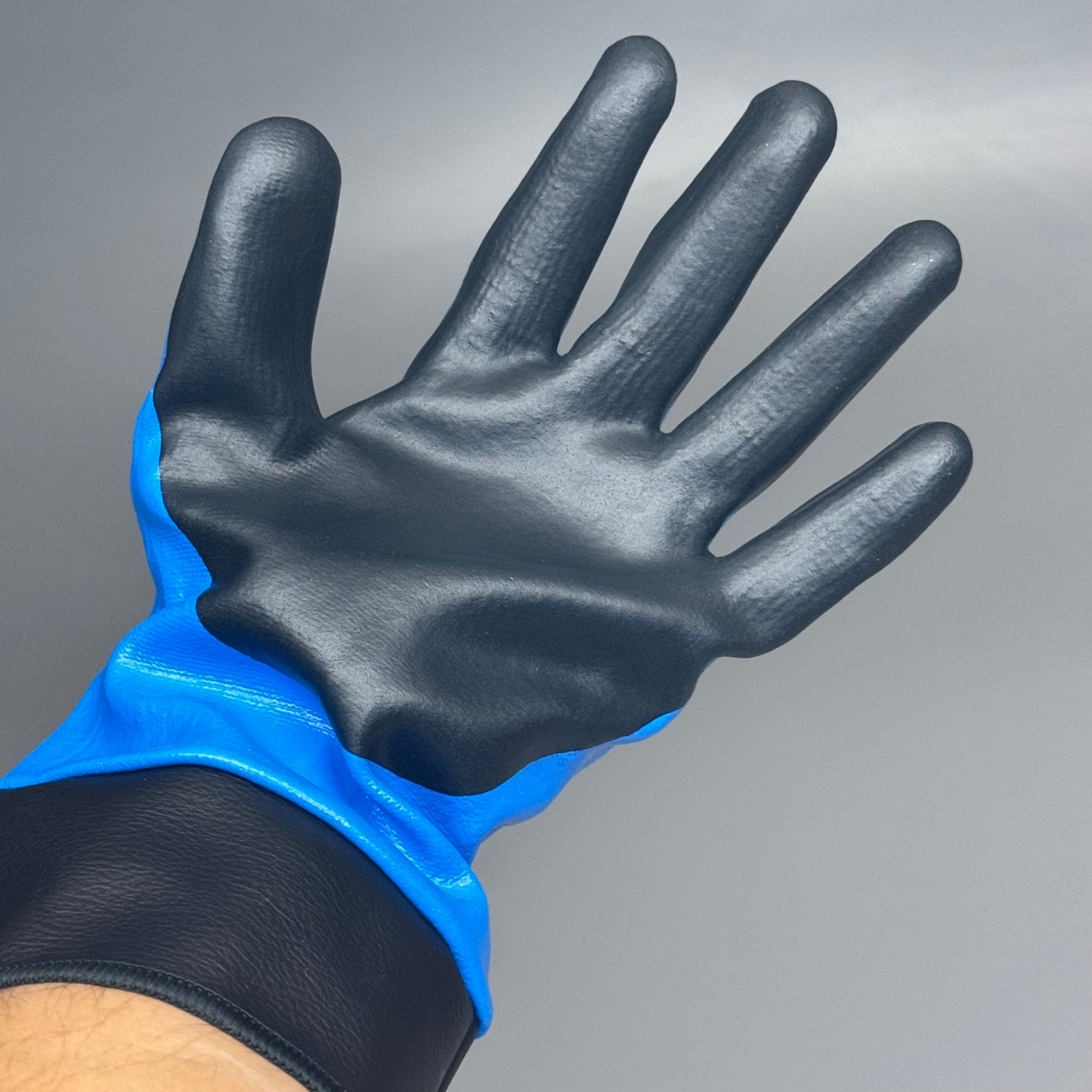 SHOWA (12 PAIR) Cut & Oil Resistant Safety Work Gloves with Hagane Coil Liner S-TEX377SC 9/XL Blue