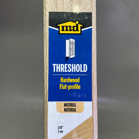 MD (6 PACK) Hardwood Flat-Profile Door Transition Strip Threshold 2.5"x36" Oak 11908