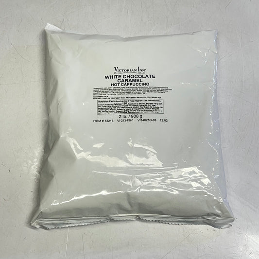 VICTORIAN INN (2 PACK) White Chocolate Caramel Hot Cappuccino 2lbs BB 12/27