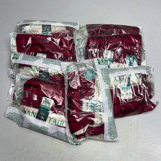 ZA@ VANITY FAIR Lot of Lingerie Perfectly Yours Ravissant Brief Women's Sz 4XL Cherry/Crème/White 15711