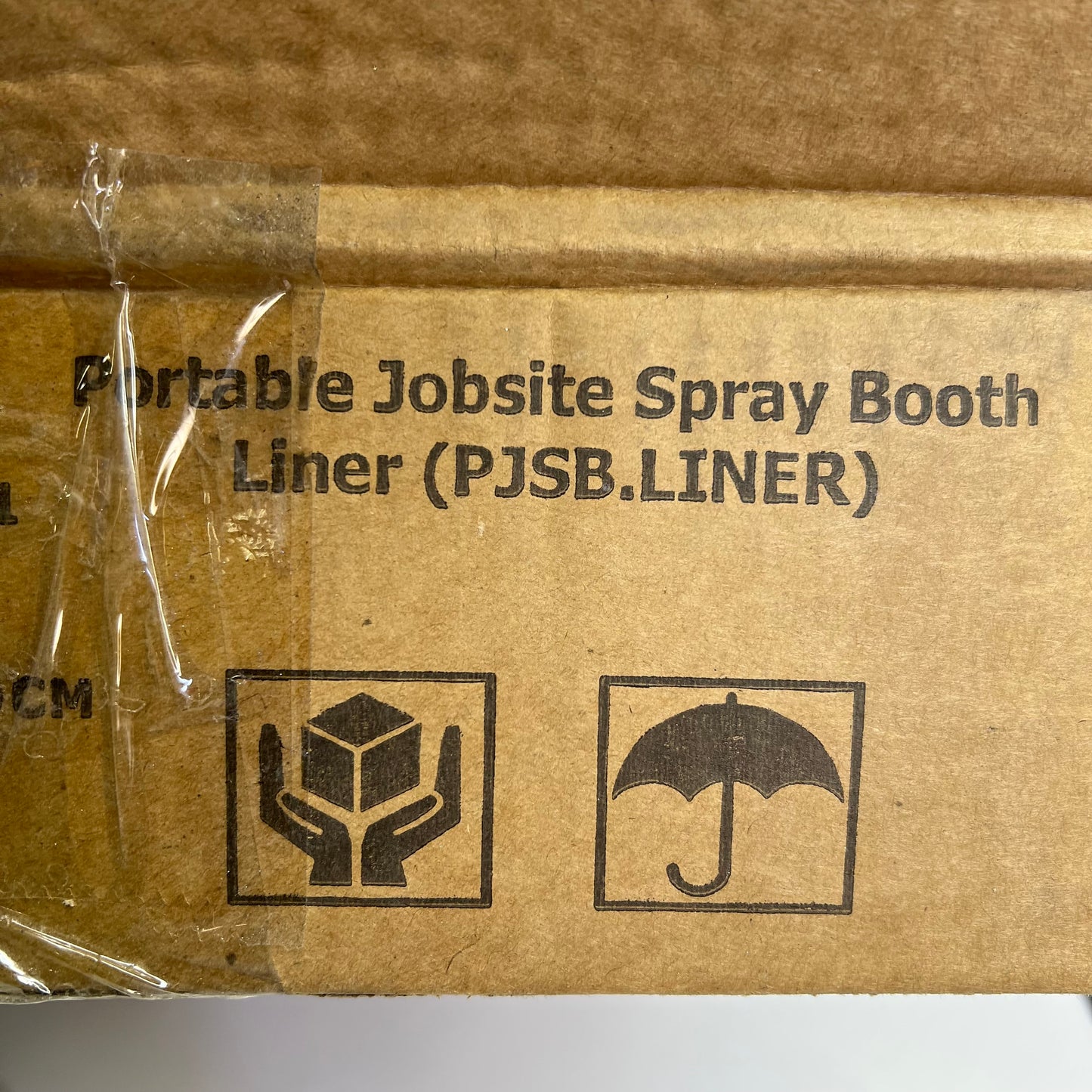 PAINT LINE (3 PACK) Portable Jobsite Spray Booth Liner 80"x80" Clear PJSB
