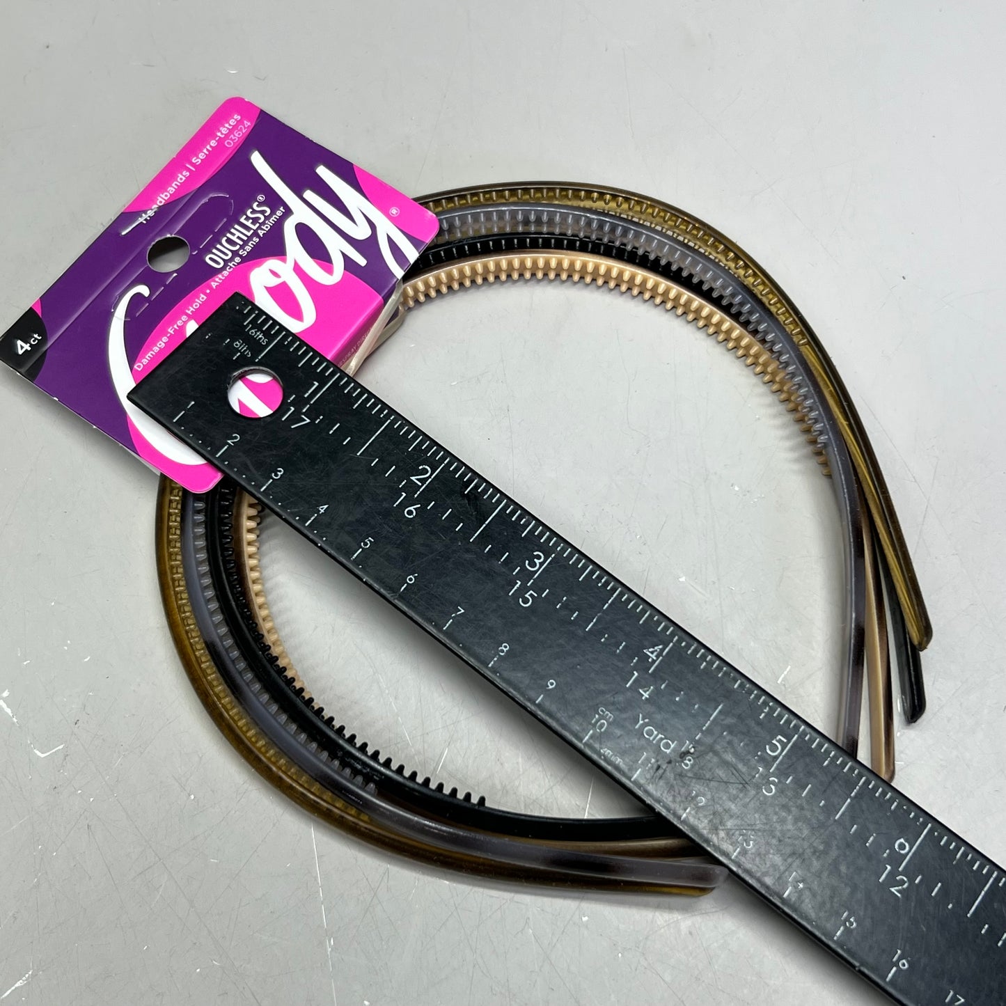 GOODY (24 Pcs) Headband Thin Assorted Pattern, Multicolor 3431