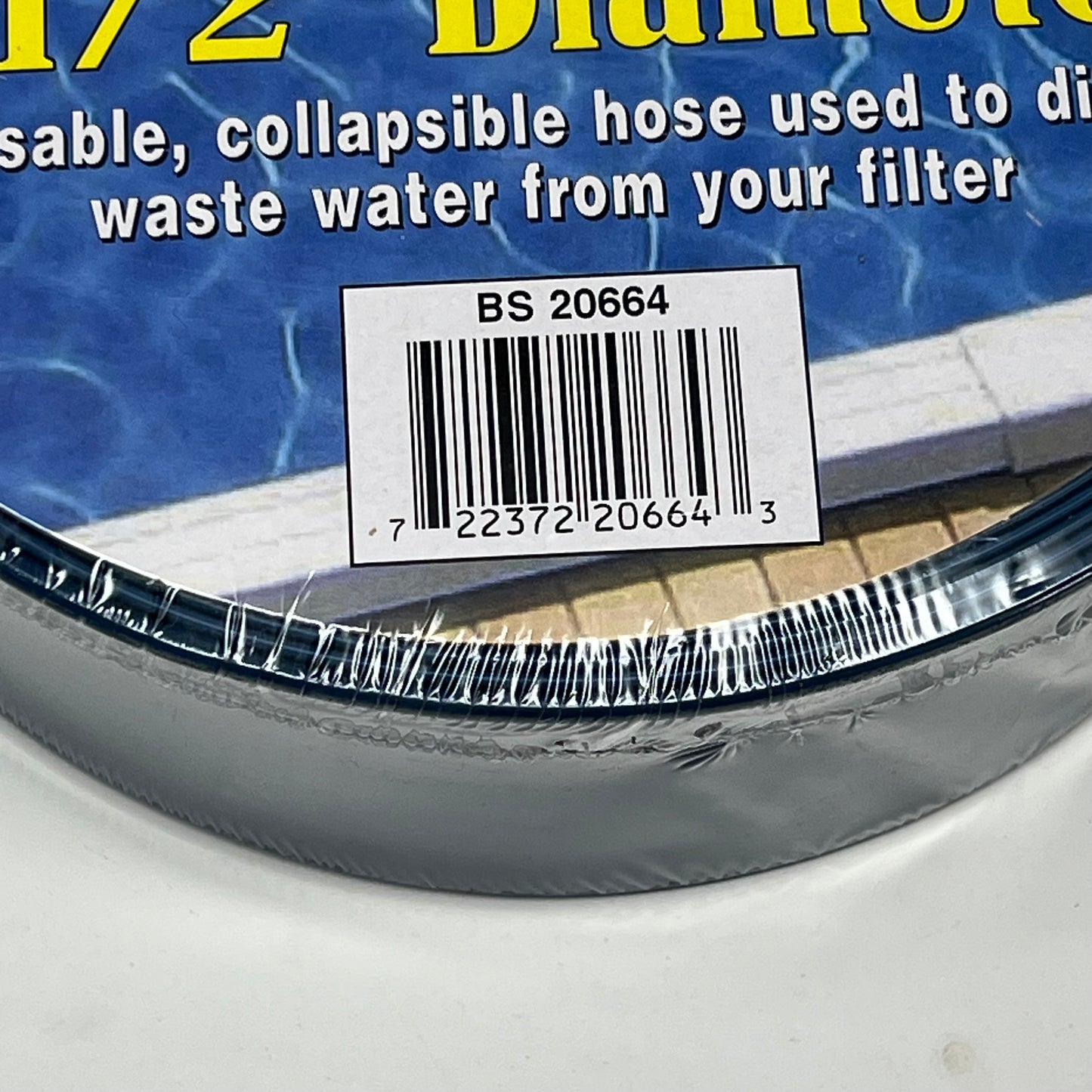 BLUE TORRENT Premium Grade Backwash Hose 50'L - 1-1/2" Dia Blue BS20664