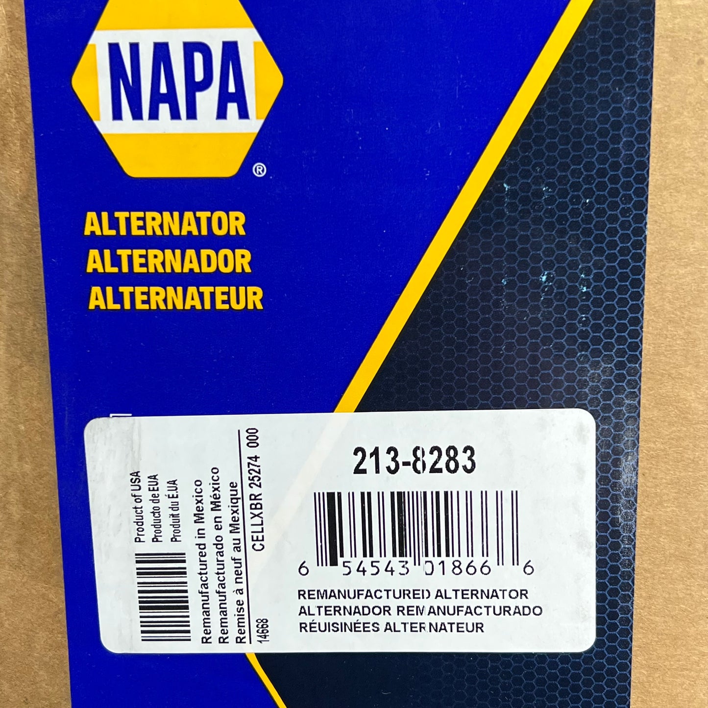 NAPA Remanufactured Alternator Standard 70 a for Toyota Vehicles Models 2138283