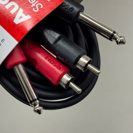 HOSA TECHNOLOGY Stereo Interconnect Dual 1/4" TS To Dual RCA Cables 4M Black CPR-204