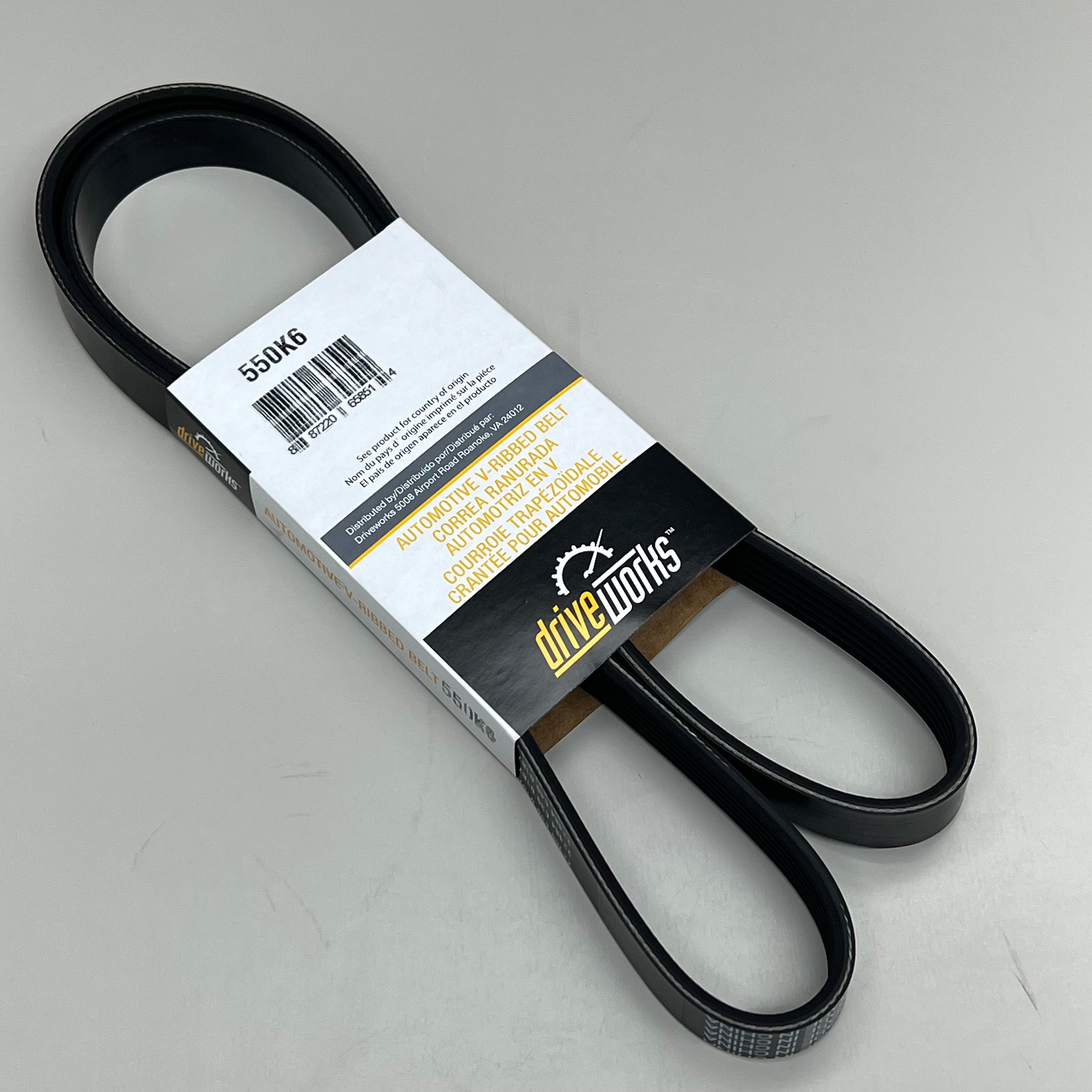 DAYCO Poly Rib Belt Serpentine Belt 55' Long 6 Rib Count K Series OEM