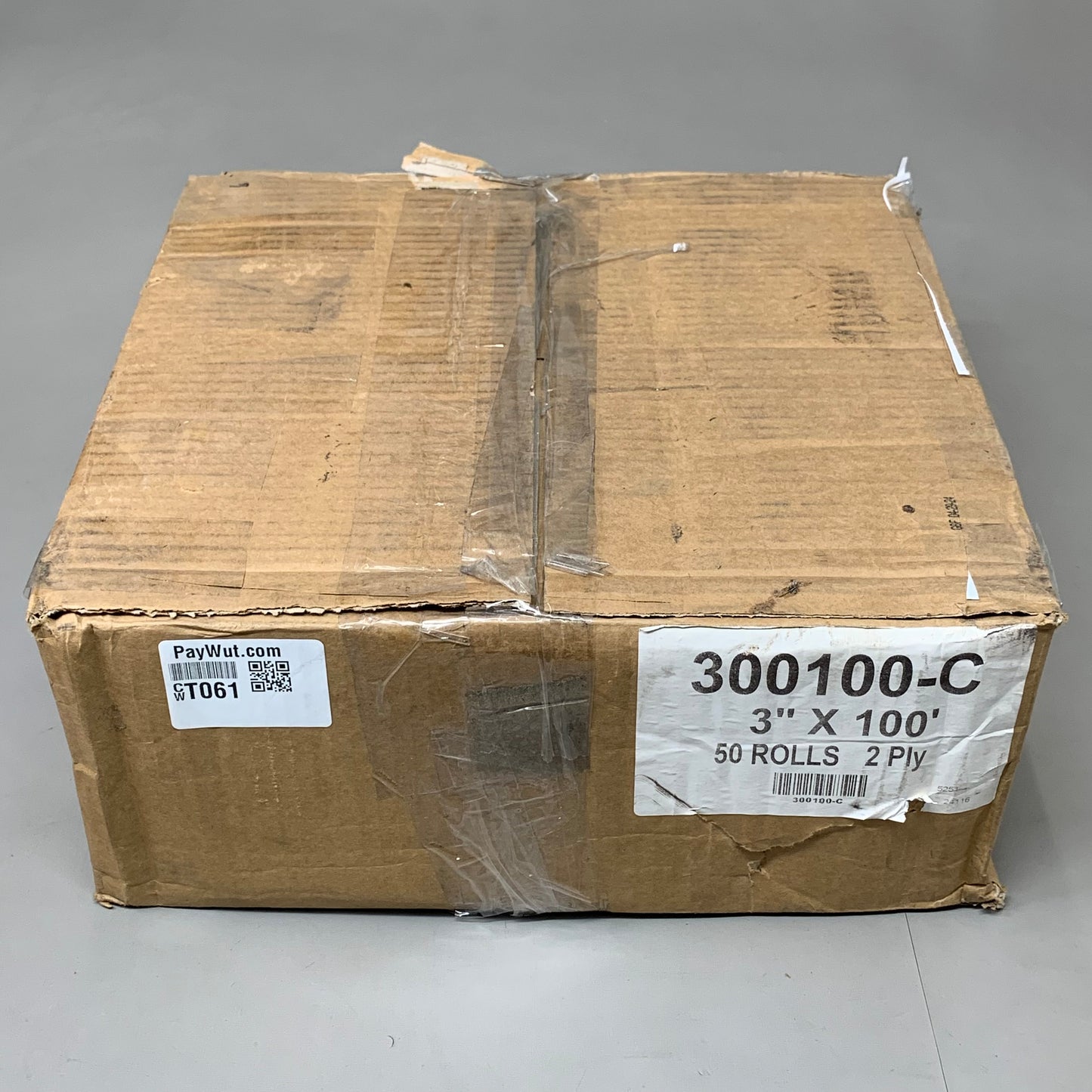 (50 PACK) Receipt Paper 2 Ply W/ Core 3" x 100' White