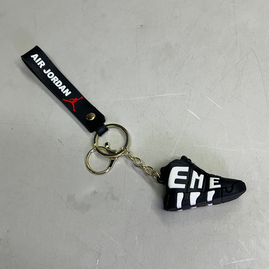 AIR JORDAN (12 PACK) Shoe Keychains w/ Wrist Band Assorted Colors