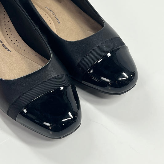 CLARKS COLLECTION Juliet Monte Flats Collection Women's Sz 9.5 Black 36864