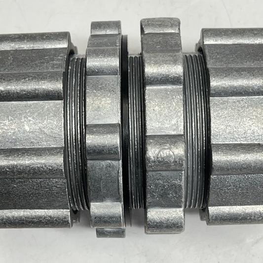 Quick Connect Fitting Dust Remover Pipe Connector Aluminum Alloy 3" Silver