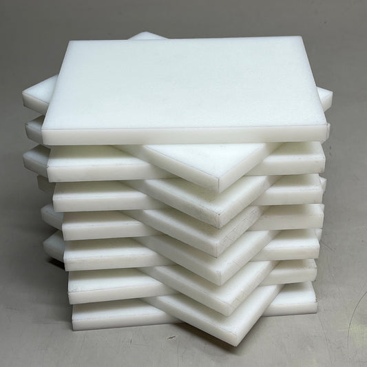 ULINE (20 PACK) High Density Polyethylene Sheets 7"x5" White