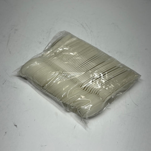 ZA@ KARAT (1000 PACK) Earth Heavy Weight Bio-based Tea Spoons Tan KE-U2023