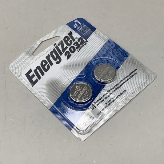 ENERGIZER (3 PACK, 6 Total Batteries) 2032 Lithium Coin Battery for Key FOB