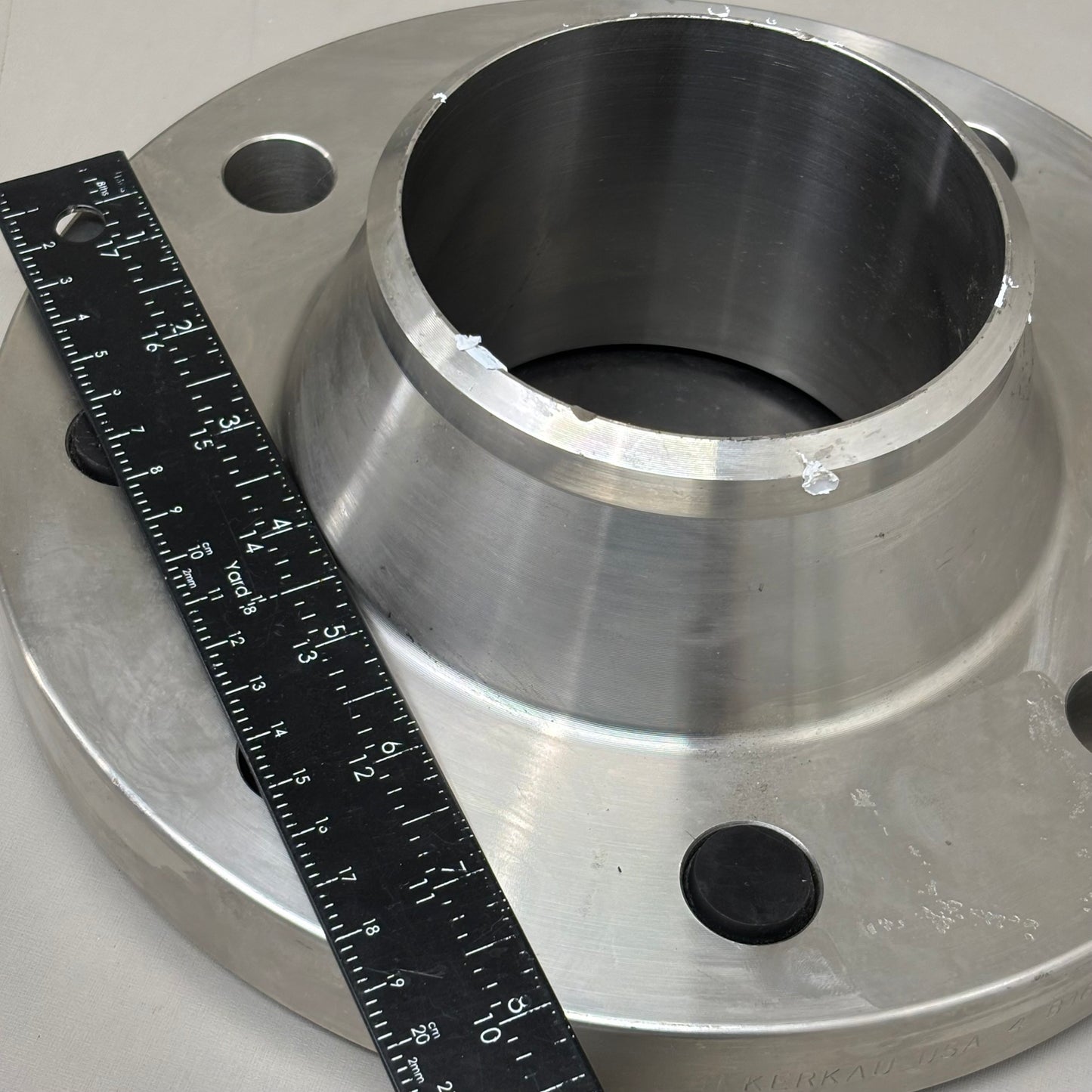 UNKNOWN 3" RAISED FACE BUTT WELD 8 BOLT FLANGE 316 STAINLESS (New)