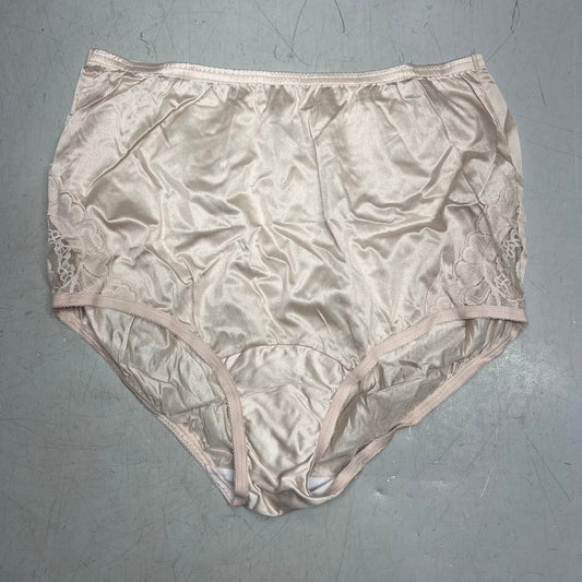 ZA@ VANITY FAIR (3 PACK SET) Perfectly Yours Lace Nouveau Brief Panty Women's Sz L Fawn 13011 A