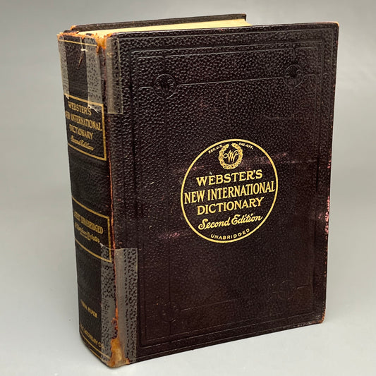 Collection of WEBSTER’S NEW INTERNATIONAL DICTIONARY Second Edition & Book Techniques of RADIOBIOCHEMISTRY (Used)