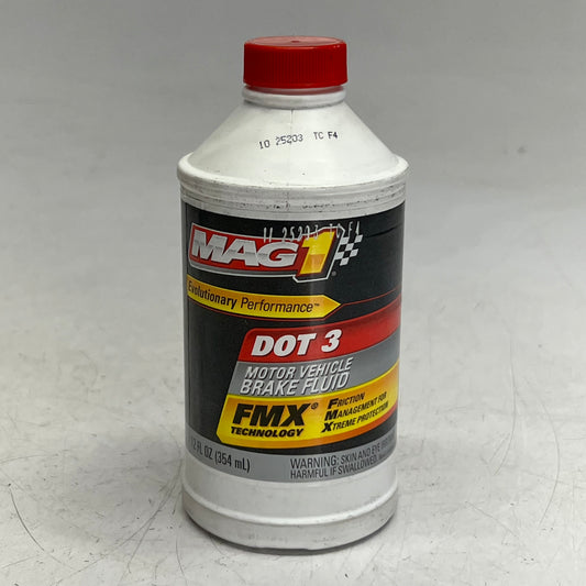 MAG 1 (2 PACK) Dot 3 Motor Vehicle Brake Fluid 12 fl oz