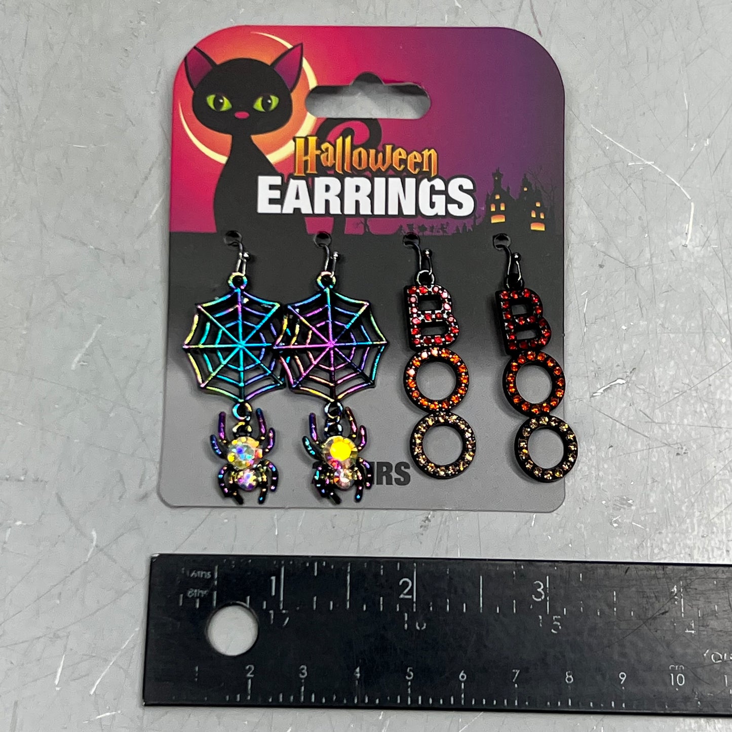 MAGIC SEASON Halloween Spider Boo Earrings 768494