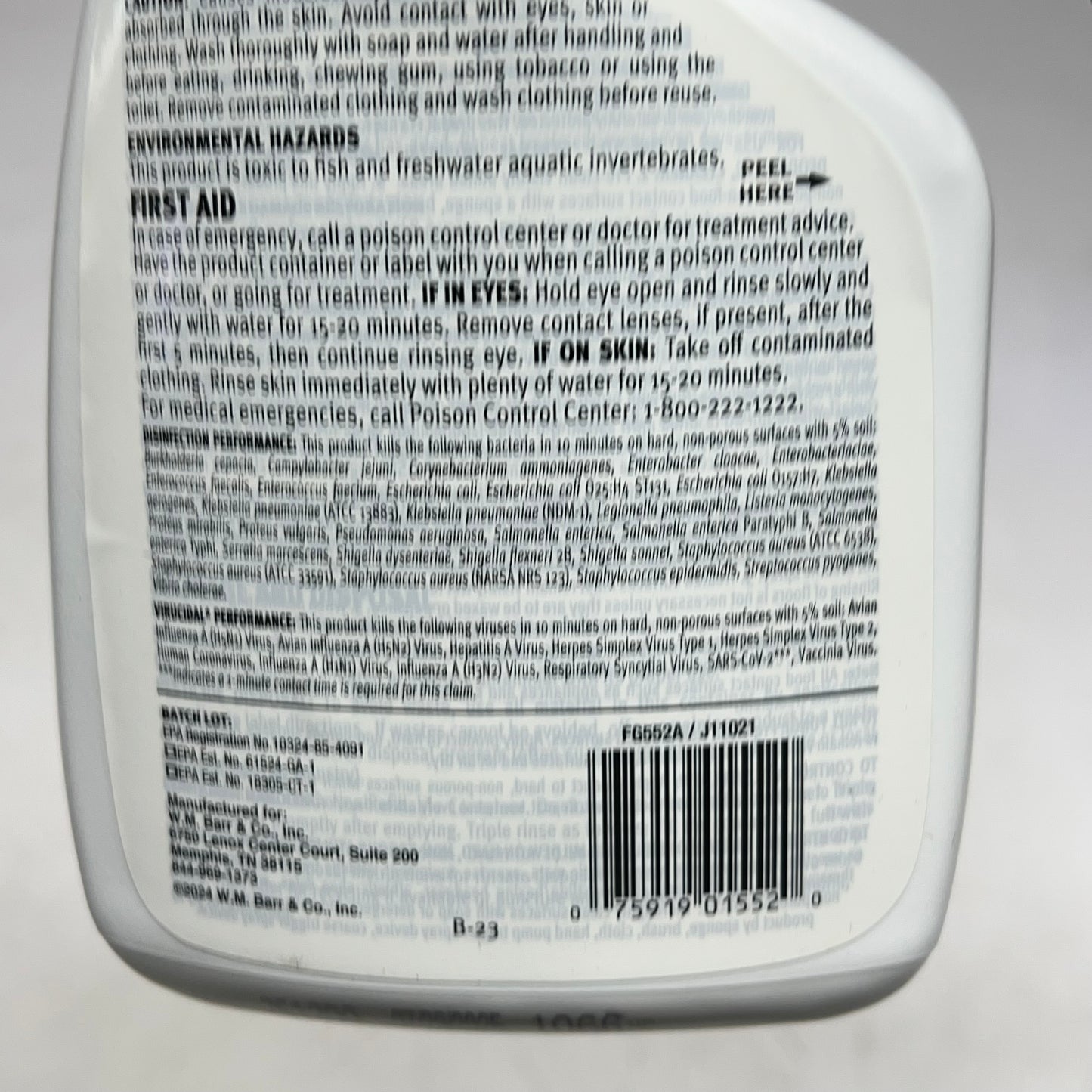 ZA@ MOLD ARMOR (3 PACK) Mold Preventer, Disinfectant & Flood Clean Up 1qt FG552A (As-Is)