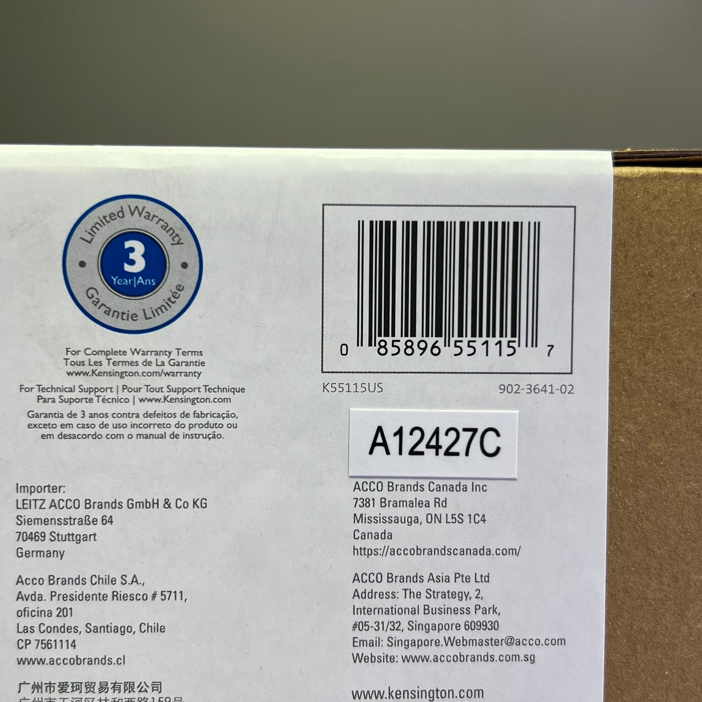 KENSINGTON Simple Solutions Wired Keyboard w/ Smart Card Reader Black K55115US