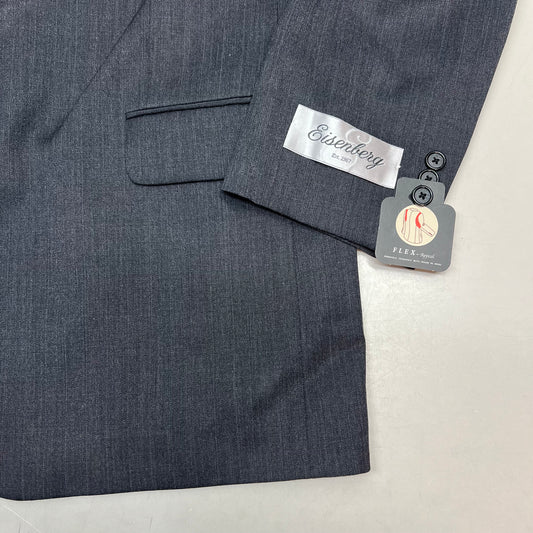 EISENBERG 2 Button Suit Blazer Men's Sz R 42 Grey SCOTT 2BTN CT W001746