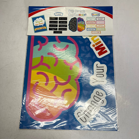 CARSON DELLOSA (2 PACK) Bulletin Board Set Posters Growth Mindset 29 Pieces
