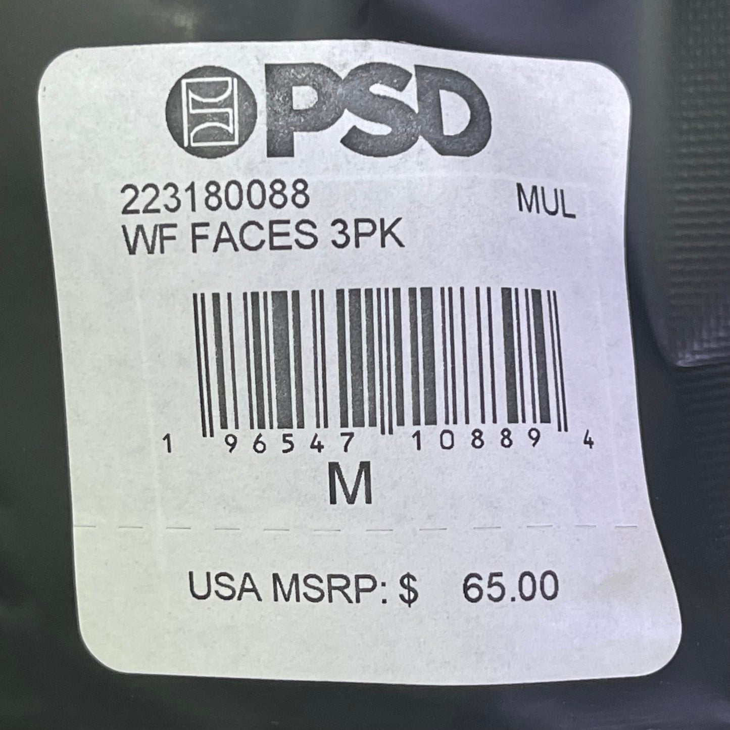 PSD (3 PACK) Warface Men's Boxer Briefs Medium WF FACES