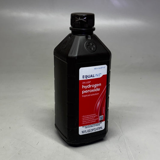 EQUALINE (12 PACK) 3% USP Hydrogen Peroxide Topical Solution 16 fl oz BB 02/27