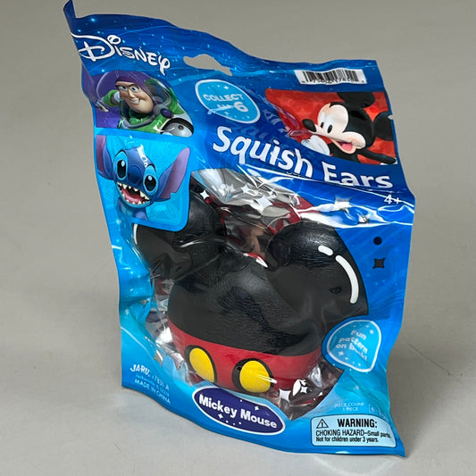 JA-RU (6 PACK) Disney Squish Ears 2 Sided Design Assorted Characters 5" 7831
