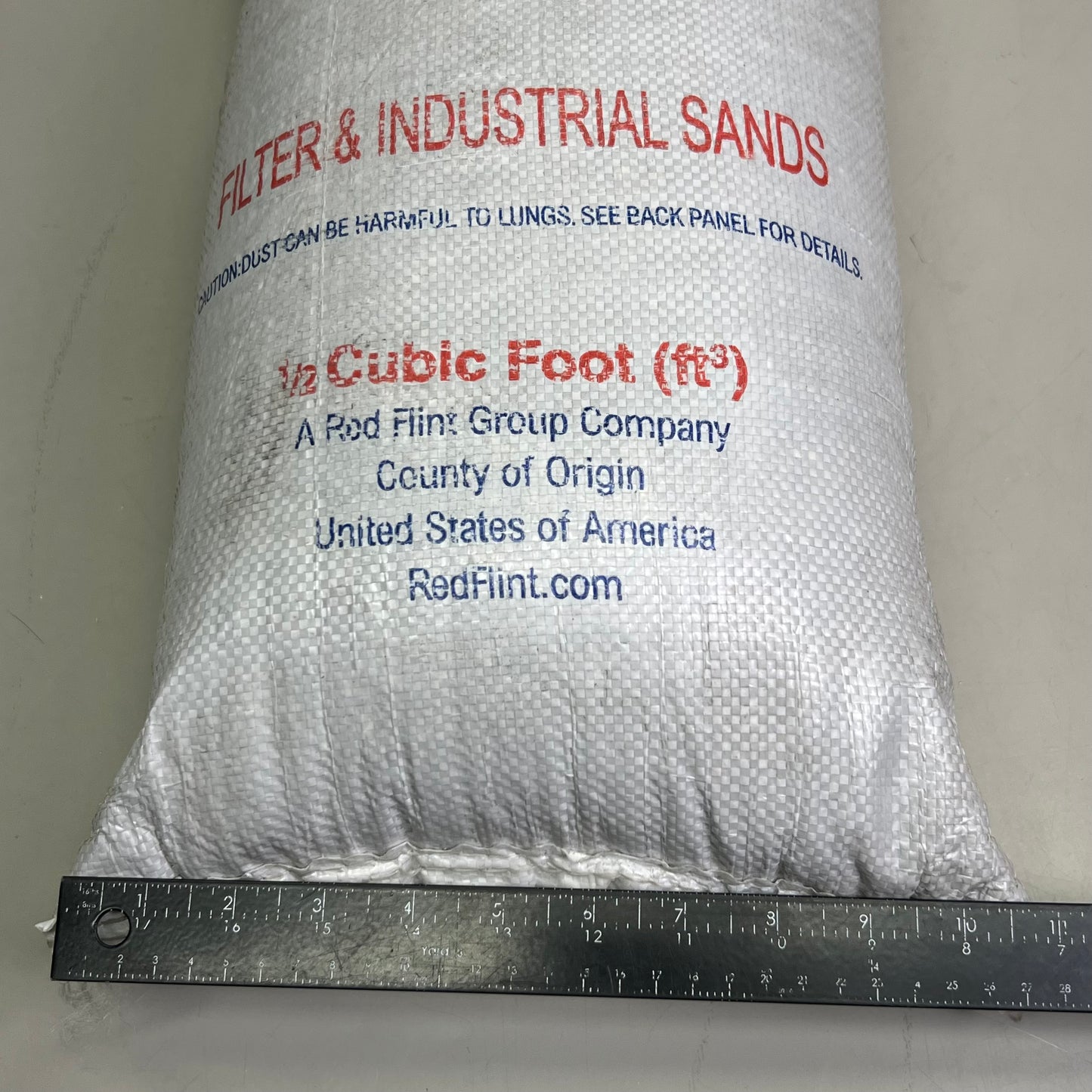 RED FLINT Filter and Industrial Sand Sz 1/2 Cubic Foot ft3