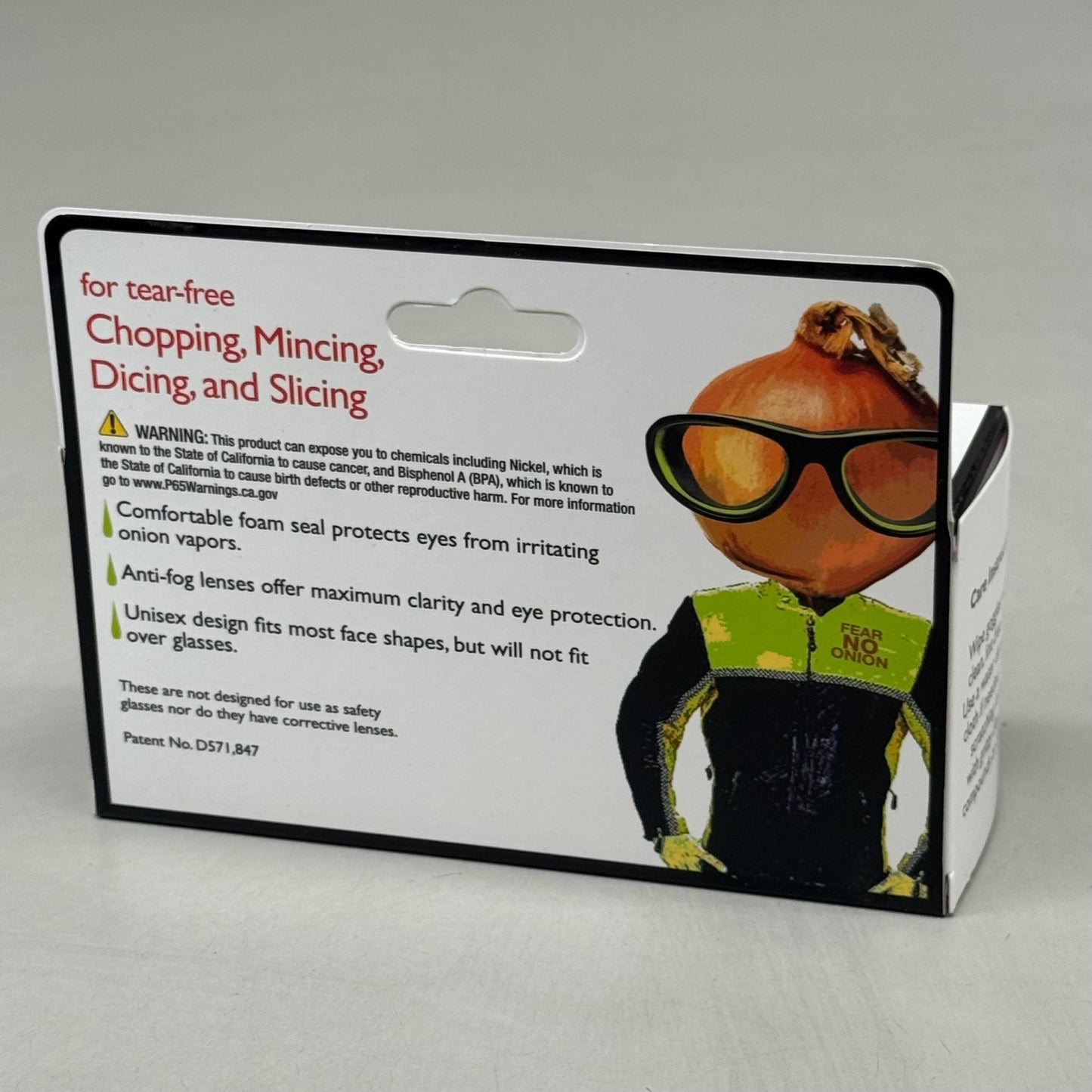 RSVP Tear & Fog Free Foam Seal Onion Goggles Black W/ Pink Frame