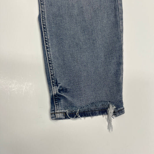 SILVER JEANS CO Avery Curvy Fit High Rise Skinny Crop Women's Sz 32/26 Indigo