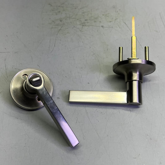 SCHALGE Solstice Privacy Door Lever Set From The J-Series Satin Chrome J40SOL626