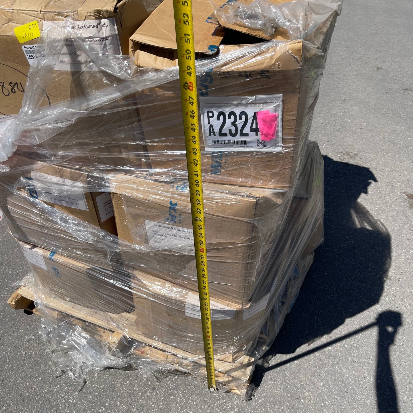 ZA@ Pallet of SUGARBEAR Reclaimed Lids Regular CRC White