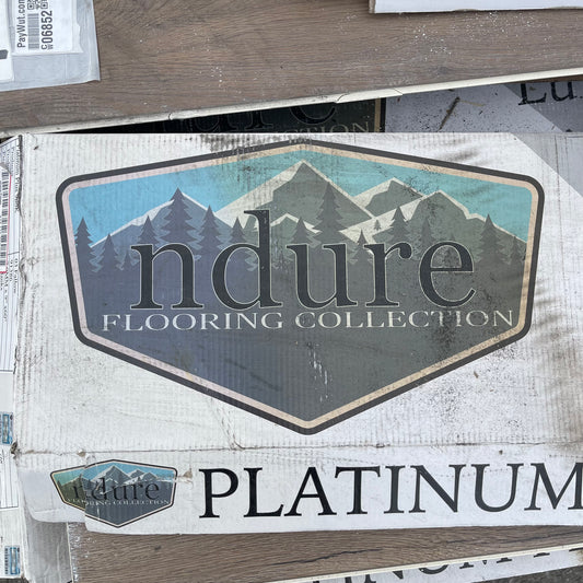 Z@ Pallet of NDURE Flooring Platinum Plus Series 60”x9” planks (AS-IS)