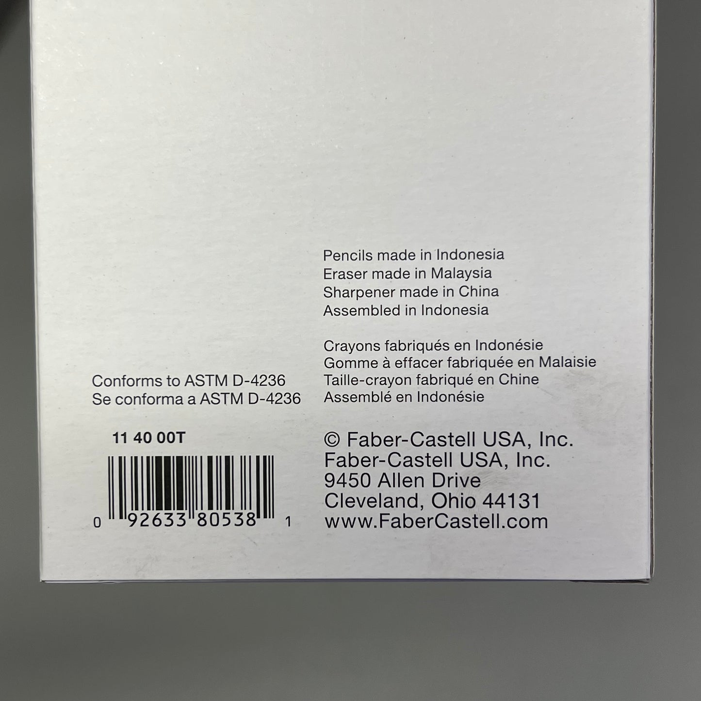 FABER-CASTELL (2 PACK) Graphite Sketch Pencil Set W/ Clay 8 Piece Set 114000T