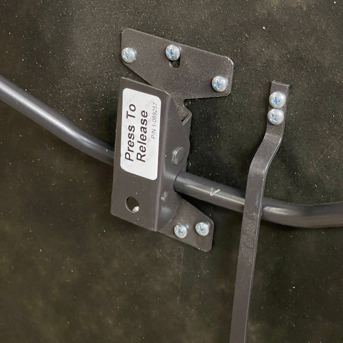 VIRCO 6000 Series 48” Round Folding Table w/ Textured Top Grey/Black X-6248RAEX