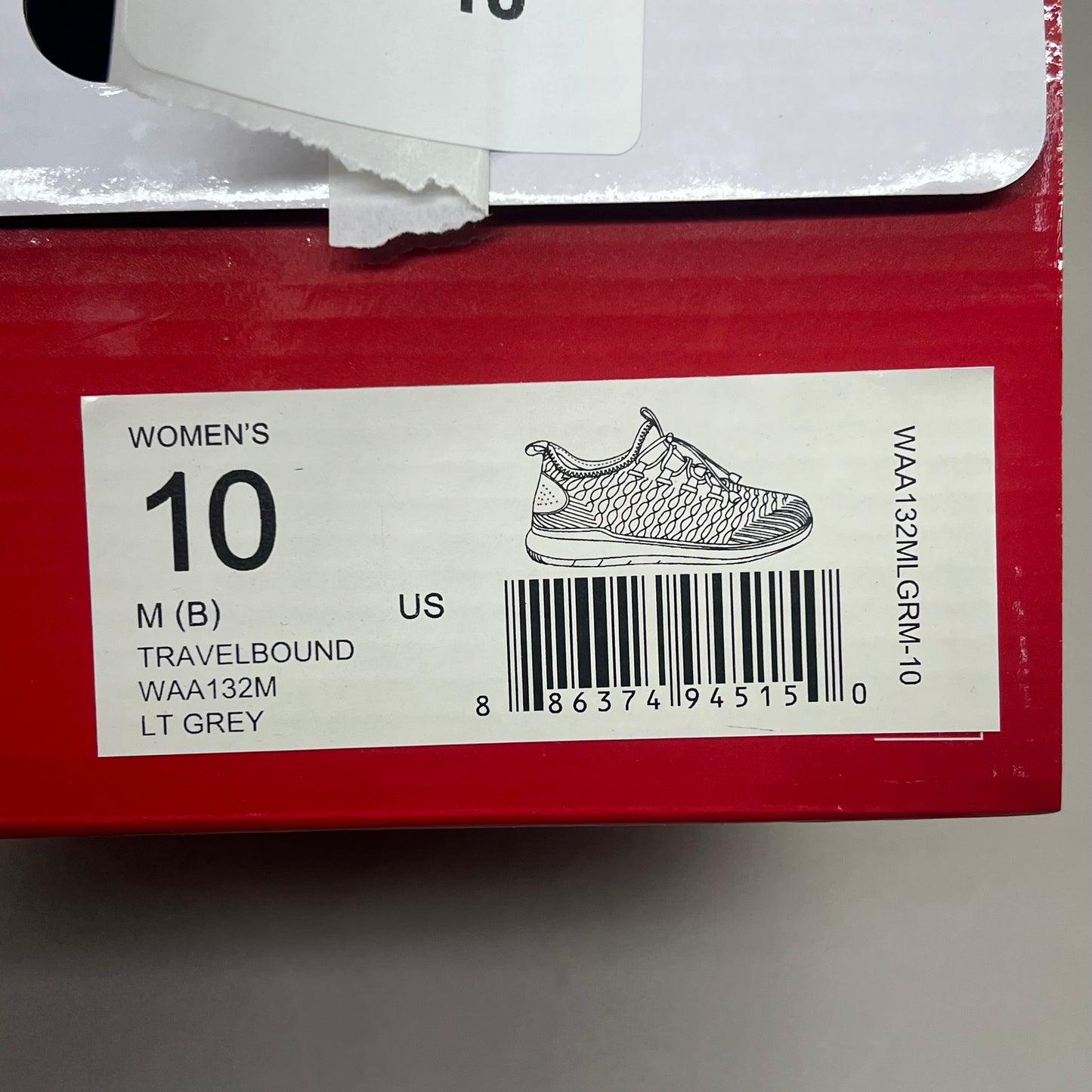 PROPET Travel Bound Slide Flexible Sneaker Women's Sz 10 M(B) Light Grey WAA132M