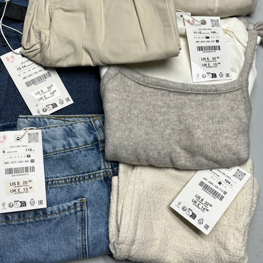 ZA@ ZARA Lot of Assorted Clothing Pants, Dress & Shoes Women's Sz 32 (Pants) /S/37 Multicolor