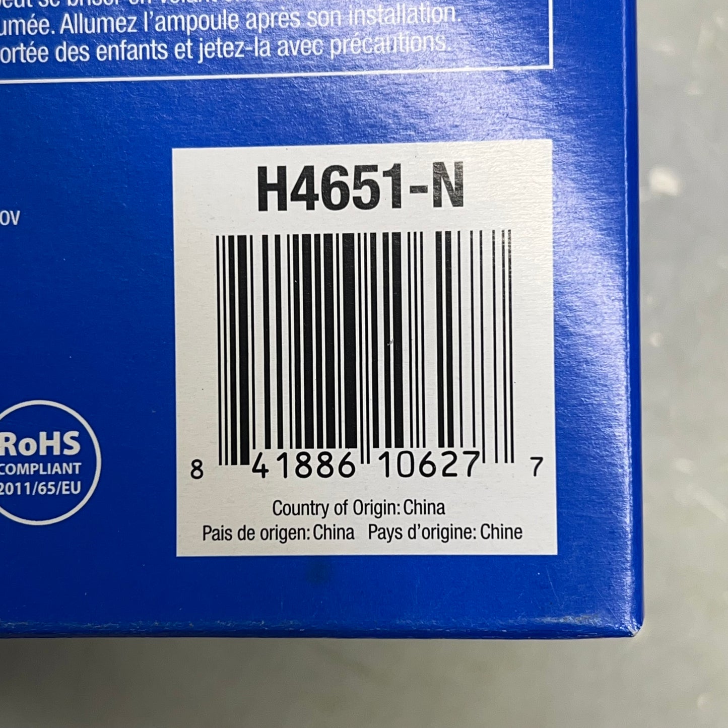 NAPA (2 PACK) OE Quality Sealed Beam C-6 Filament 50/100W 12.8V Clear H4651-N