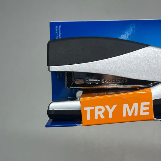SWINGLINE Optima Compact Grip Stapler Jam Free 25-Sheet Capacity Silver 87816