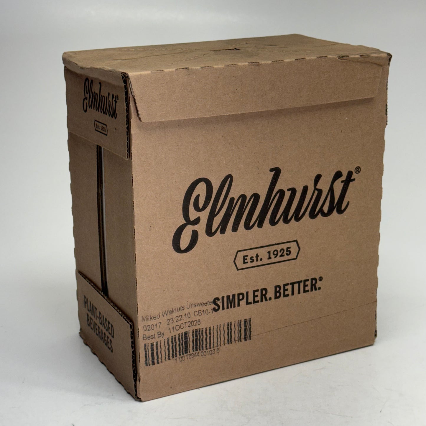 ELMHURST (6 PACK) Milked Walnuts Unsweetened 32 fl oz. BB 10/26