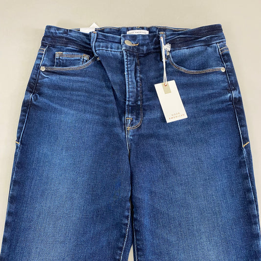GOOD AMERICAN Good Classic Slim High Rise Jeans Women's Sz 10 Indigo511 GCLBSH960T