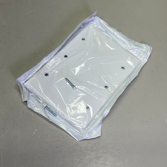 LEVITON (5 PACK) 3 Gang Blank Wall Plate Standard Sz White 88033