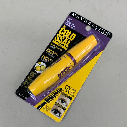 MAYBELLINE (2 PACK) Clump Free Collagen Infused Colossal Mascara .31 fl oz